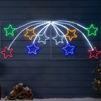 Estrela Cadente em LED Neon 2,20 m – 456 LEDs Coloridos com Animação