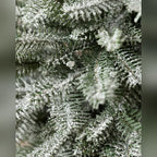 Mini Árvore Nevada Flocada 30 cm com Luzes LED