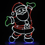 Papai Noel em LED Neon 1,50 m – 411 LEDs Coloridos com Efeito Pisca