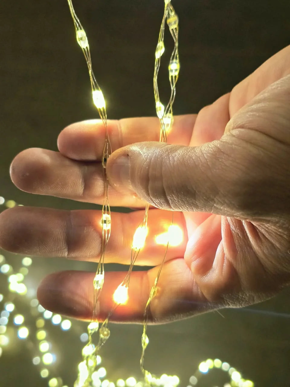 Pendente Iluminado 876 LEDs 8 Hastes 3m - Luz Quente Bivolt