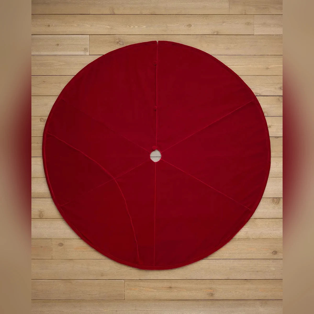 Saia para Árvore de Natal em Veludo Vermelho