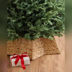 Saia Rígida para Árvore de Natal em Fibra Natural Trançada – Formato Estrela
