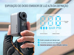 Bomba Elétrica Portátil para Bicicleta com Medidor de Pressão Digital