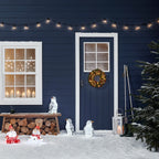 Trio de Pinguins de Acrílico Iluminados 34 cm para Jardim