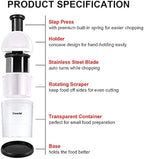 2026 Geedel Manual Food Chopper,2026 Prep Essential! Easily Chop Onions, Garlic, Veggies,BPA Free,Easy Clean