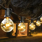 Varal de Luzes Solar com Bolinhas de Cristal – Branco Quente, 5 m a 20 m